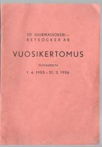 Juurikassokeri Oy  1955-1956 -vuosikertomus