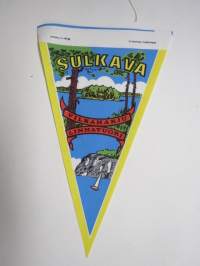Sulkava - Vilkaharju - Linnavuori -matkailuviiri / souvenier pennant