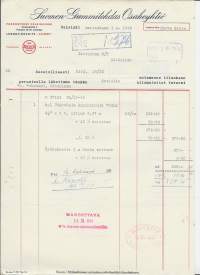 Suomen Gummitehdas Oy Nokia 1940 - firmalomake