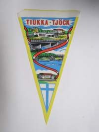 Tiukka - Tjöck (Teboil-huoltoasema) -matkailuviiri / souvenier pennant