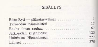 Ei muuta kunniaa - Risto Rytin kujanjuoksu 1939-1945