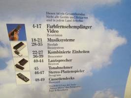 Bang &amp; Olufsen 1983/1984 - Tuoteluettelo, saksankielinen