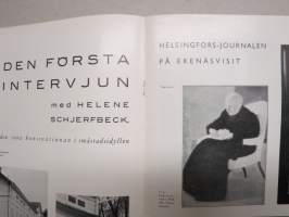 Helsingfors Journalen 1937 nr 23, Den första intervjun med Helene Schjerfbeck (ensimmäinen ikinä hänen antamansa haastattelu ja kuvia Tammisaaresta)