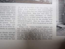 Helsingfors Journalen 1937 nr 23, Den första intervjun med Helene Schjerfbeck (ensimmäinen ikinä hänen antamansa haastattelu ja kuvia Tammisaaresta)