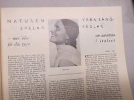 Helsingfors Journalen 1937 nr 17, Hus kung Ibn Saud, Våra världsberömda - Rolf Nevanlinna, Gunnar Castrén på Degerö, Claudette Colbert, etc.