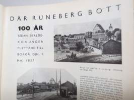 Helsingfors Journalen 1937 nr 10, Där Runeberg bott 100 år sedan, Finländskt i London - Greta Jäderholm-Snellmans utställning hos Heal &amp; Son, Släktfören. von Troil