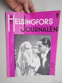 Helsingfors Journalen 1937 nr 9, Två stjärnor - Lucienne Boyer &amp; Mary Pickford, Skall Hesperiaparken offras?, Greta Garbo, Magnus Collin, Partola Viva skonyheter