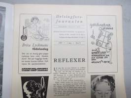 Helsingfors Journalen 1937 nr 9, Två stjärnor - Lucienne Boyer &amp; Mary Pickford, Skall Hesperiaparken offras?, Greta Garbo, Magnus Collin, Partola Viva skonyheter