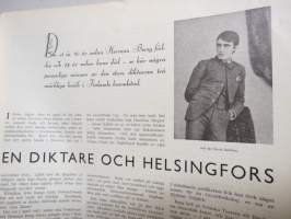 Helsingfors Journalen 1937 nr 8, Lars Egge, Quo vadis - Sovjet?, Herman Bng, Maria Åkerblom - hunduppföderskan - profetissan sysslar med sina djur och fosterbarn