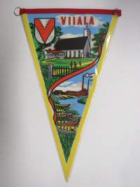 Viiala -matkailuviiri, muovissa 2-puolinen / souvenier pennant