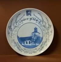 SAMLARTALLRIKAR - Västergötland - Skephult Kyrka. Keräilylautanen. Posliini, seinälautanen. (Vintage,  Scandinavian Porcelain, tallrik, collecting plate)