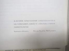 Alastaro - Formulakunta - Moottoriurheilukeskus Finlandia esitteet 3 kpl, Virtaan monitoimiprojekti, maaherran kuntavierailumateriaalia  -kansio