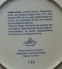 SAMLARTALLRIKAR - Jul i Oskarshamn 1982. Joululautanen. Keräilylautanen. Posliini, seinälautanen. (Vintage,  Scandinavian Porcelain, tallrik, collecting plate)