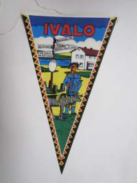 Lappi - Ivalo -matkailuviiri / souvenier pennant