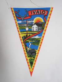 Lappi - Ivalo -matkailuviiri / souvenier pennant