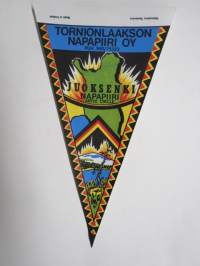 Lappi - Tornionjokilaakso - Juoksenki - Tornionlaakson Napapiiri Oy -matkailuviiri / souvenier pennant