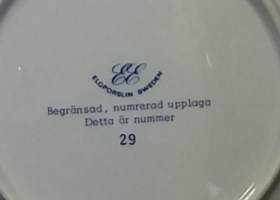 SAMLARTALLRIKAR - Nårungabydens Jul 1976. Joululautanen. Keräilylautanen. Posliini, seinälautanen. (Vintage,  Scandinavian Porcelain, tallrik, collecting plate)