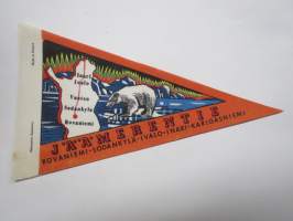 Lappi - Jäämerentie - Rovaniemi - Sodankylä - Ivalo - Inari - Karigasniemi -matkailuviiri / souvenier pennant