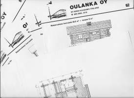 Oulanka Oy, Kuusamo - mökkiesitteitä 1990-l n 8 kpl erä