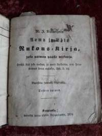 R.J. Rittmeijeri :Aamu ja ehto rukouskirja  Joka päivän päälle viikosta. Ruotsista suomeksi kirjoitettu. P. 1874. Koko9.5 x 12 cm