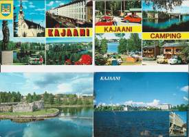 Kajaani  - paikkakuntapostikortti postikortti 4 eril