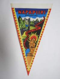 Lappi - Rovaniemi - Napapiiri - Polcirkeln - The Arctic Circle - Cercle Polaire -matkailuviiri / souvenier pennant