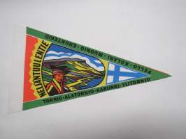 Lappi - Neljäntuulentie - Tornio - Alatornio - Karunki - Ylitornio - Pello - Kolari - Muonio - Enontekiö -matkailuviiri / souvenier pennant