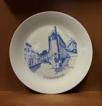 SAMLARTALLRIKAR - Tvedesstrand. Oskar Engros 89. Keräilylautanen. Seinälautanen. (Vintage,  Scandinavian Porcelain, tallrik, collecting plate)