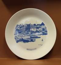 SAMLARTALLRIKAR - Brekkfsto. Oskar Engros 88. Keräilylautanen. Seinälautanen. (Vintage,  Scandinavian Porcelain, tallrik, collecting plate)