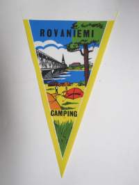 Lappi - Rovaniemi - Camping -matkailuviiri / souvenier pennant