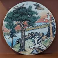 Keräilylautanen - Andreas Alariesto 1985. Seinälautanen, taidelautanen. (Vintage,  Scandinavian Porcelain, , collecting plate)