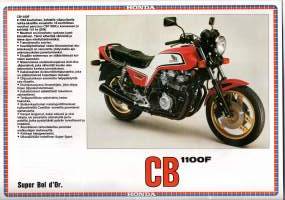 Honda moottoripyörät - v. 1984 mallikuvasto