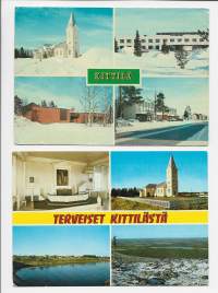 Kittilä   - paikkakuntapostikortti postikortti  2 kpl erä