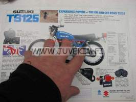 Suzuki TS125 moottoripyörä -myyntiesite
