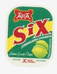 Six -  juomaetiketti