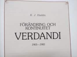 Förändring och kontinuitet - Verdandi 1905-1985