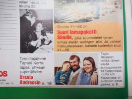 Me Naiset 1979 nr 2, 11.1.1979, Anneli Sari, Heikki Korpi, Tapio Räisänen, Ursula Andress, Naiset Kanarialla, Titta Karakorpi &amp; Jaakko Pakkasvirta, ym.