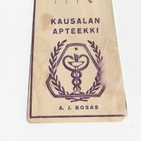 Kausalan Apteekki  A J Bosas  , resepti  signatuuri   1967