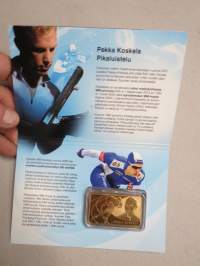 Pikaluistelu - Pekka Koskela, kullattu keräilyharkko - Moneta