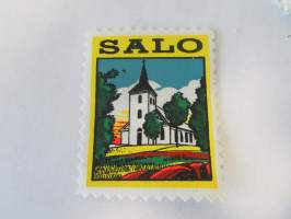 Salo -kangasmerkki / matkailumerkki / hihamerkki / badge -pohjaväri valkoinen
