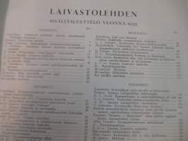 Laivastolehti 1935 sidottu vsk.