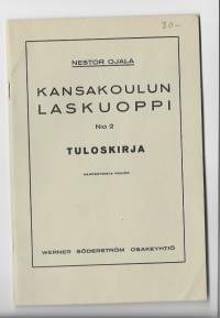 Kansakoulun laskuoppi nr 2 tuloskirja / Nestori Ojala 1936