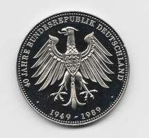 40 Jahre Bundesrepublik Deutschland 1949 - 1989 mitali  1990   40 mm