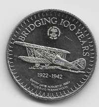 1982 CENTURY SASKATOON DOLLAR TOKEN - Bridging 100 Years - Plane 1922-42 - mitali