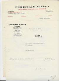 Christian Nissen  1940, -53-  firmalomake  2 kpl
