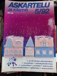 Askartelu ja Käsityö no 5/1992 lumiukkoja, ystävänpäiväkortteja, savitöitä, yli 50 talvista askarteluideaa