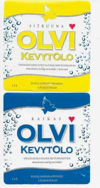 Olvi Kevytoli  2 eril  -  juomaetiketti
