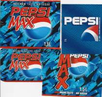 Pepsi 4 eril -  juomaetiketti