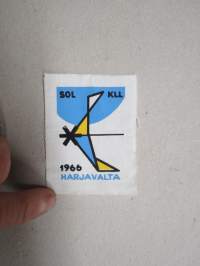 SOL - KLL - Harjavalta 1966 -kangasmerkki / matkailumerkki / hihamerkki / badge