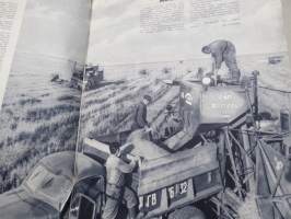 Neuvostoliitto 1957 nr 10, neuvostoliittolainen propagandalehti mm. 40 v. neuvostovaltaa, Kansallisuuskysymys ratkaistu, Pohjoista kohden, Vladimirka, ym.